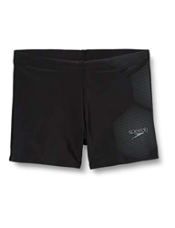 Speedo Inserto Técnico Pantalón De Baño (Aquashort), Hombre, Negro/Ardesia, 15-16 precio