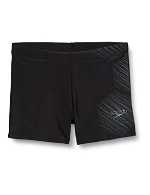 Speedo Inserto Técnico Pantalón De Baño (Aquashort), Hombre, Negro/Ardesia, 15-16