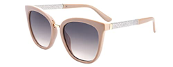 SQUAD Gafas de sol Para Mujer , Anteojos de sol Señora Cuadradas beige con purpurina plateado 100% protección uv400 en oferta