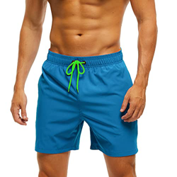 YloveM Bañador para Hombre Deportivos Pantalones Cortos Elásticos Bolsillos con Cremallera y Forro de Malla Pantalones Cortos para Correr Surf Gimnasi características