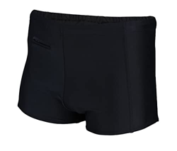 Aquarti Bañador de Hombre Tipo Boxer con Bolsillo, Negro, 5XL en oferta