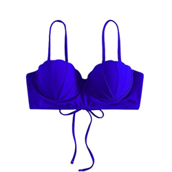 QQYG Traje de baño de bikini con sujetador de concha de sirena para mujer, traje de baño (color: azul, tamaño: L) características