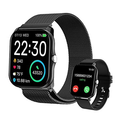 Smartwatch Deportivo Reloj Inteligente IP67 a Prueba de Agua Relojes Deportivos 1,69 Pulgadas Smartwatch Presion Arterial Pantalla Táctil a Color Relo