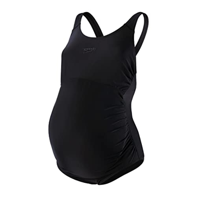 Speedo Bañador de 1 Pieza Maternity Fitness Mujer, Negro, XL