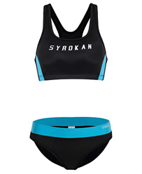 SYROKAN Mujer Bikini Traje de Baño Dos Piezas Deportivo Top Racerback Acolchado Multicolor #3 XS en oferta