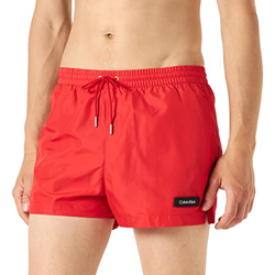 Calvin Klein Short Drawstring Bañador para Hombre, Deep Crimson, L características