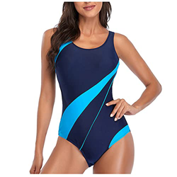 BañAdor Mujer Talla Grande Swim Pro Back BañAdor Deportivo Mujer De Bikinis BañAdor Natacion Mujer De BañO BañAdores Mujer Natacion (Azul, M) en oferta