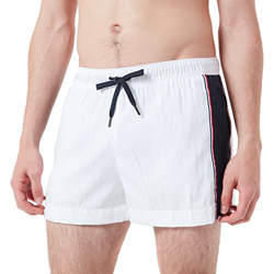 Tommy Hilfiger Short Drawstring Bañador para Hombre, White, M características