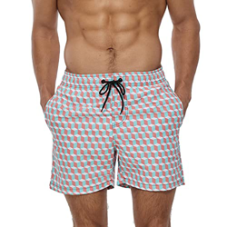 Bañador Natacion Hombre, Shorts de Baño para Hombre, Pantalones Cortos de Playa de Verano de Secado Rápido, Trajes de Baño para Hombres con Forro de M en oferta