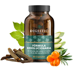 Digestic – Laxante para Aliviar el Estreñimiento – Ablanda las Heces – Ingredientes 100% Naturales – 60 Cápsulas – Nueva Fórmula Innovadora Limpieza D precio