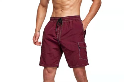 Tansozer Bañador Hombre Corto Bañadores Hombre Surferos Secado Rápido Pantalones Cortos Hombre Verano Shorts de Baño con Forro de Malla Rojo XL