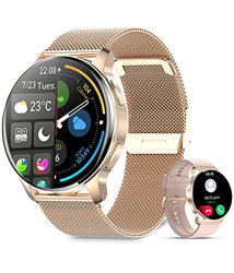 niolina Smartwatch Mujer,Reloj Inteligente Mujer con Marcación de Ilamada Pasos de Notificación Marcación Monitor Sueño Caloría Podómetro Pulsera Relo precio