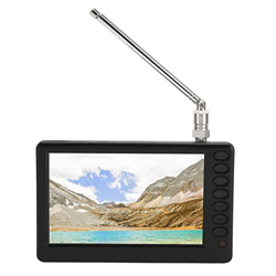 Srdh Mini TV Portátil de 5 Pulgadas, 1080P HD TFT Digital LED TV con Batería Recargable de 1500 MAh, Control Remoto Mini Pocket Television Support USB características