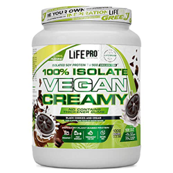 Life Pro Isolate Vegan Creamy 1kg | Aislado de proteina de Soja | 100% vegano (Black Cookies and Cream) precio