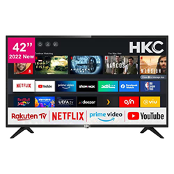 HKC HV42F1 Smart TV 42 Pulgadas (106 cm) Televisores - Netflix, Prime Video, Rakuten TV, DAZN, Disney+, Youtube, WiFi, Triple-Tuner DVB-T2 / S2 / C, D precio