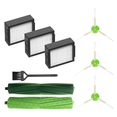 IMASHNA Cepillos Laterales de Rodillo Central filtros Hepa/Apto for iRobot Roomba i3 Plus i3 + Kits de Accesorios de Piezas de Robot Aspirador (Color 