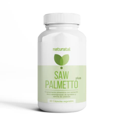 Naturatal - Saw palmetto plus - Con Epilobio - complemento alimenticio a base de extractos vegetales con vitamina C y E - 60 capsulas en oferta