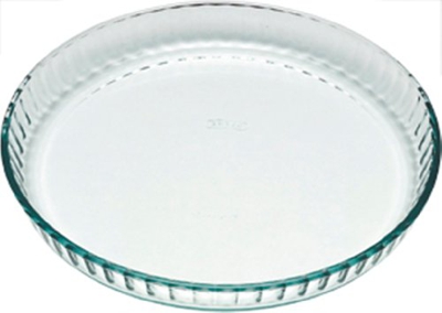 Pyrex Flan/Quiche Dish 27cm or  24cm Glass Fluted High Quality