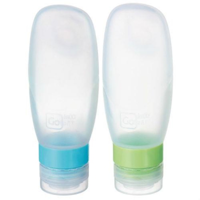 Go Travel Squeezy 100ml Cabin Approved Bottles for Liquids -2 Per Pack (Ref 660)