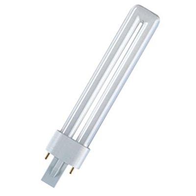 Osram Kompaktleuchtstofflampe DULUX S - G23, 827 Interna - 9W - 10 Stück Lampe