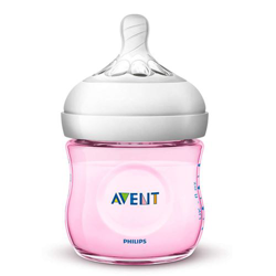 Biberón natural Philips Avent SCF031/17 125 ml 0 meses Rosa características