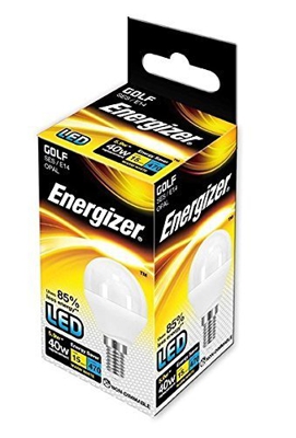 Bombilla esférica LED E14 5,9w  luz calida 2700k