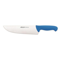 Cuchillo de carnicero Arcos Colour - Prof  296023 de acero inoxidable y mango ergonómico - Azul precio