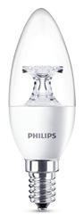 Philips bombilla LED Vela E14, 5.5 W equivalentes a 40 W en incandescencia, luz blanca cálida precio