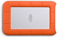 Rugged Mini disco duro externo 1000 GB Naranja, Plata, Unidad de disco duro