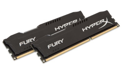 Kingston HyperX Fury Black 16GB (2x8GB) 1600 MHz (PC3-12800) 1.5V CL10 - Memoria DDR3