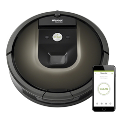 Roomba 980 aspiradora robotizada Sin bolsa Negro, Marrón 0,6 L, Robot aspirador precio