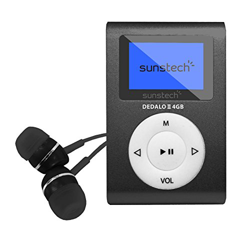 Sunstech DEDALOIII - Reproductor MP3 de 1.1'', 4 GB, color negro en oferta