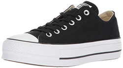 Converse Chuck Taylor CTAS Lift Ox Canvas, Zapatillas para Mujer, Negro (Black White 001), 35 EU en oferta