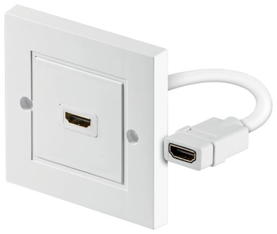 51722 cable HDMI HDMI tipo A (Estándar) Blanco, Caja de pared