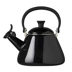 LE CREUSET Kone Kettles Tetera con Silbato, Acero Inoxidable, Negro características