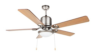 Ventilador Orbegozo, Modelo Techo CP-61132N, Acero, 132cm, Madera