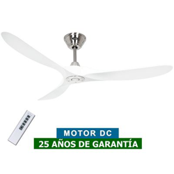 Ventilador de techo CasaFan 315224 ECO GENUINO 152cm blanco/cromo cepillado en oferta