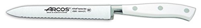 Cuchillo tomatero Arcos Riviera Blanc 232024 de Acero Nitrum, con Mango de Polio