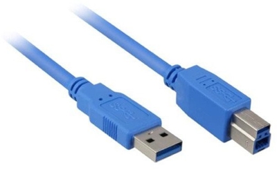 Sharkoon 4044951010844 Kabel USB3.0 StA-StB bu 2,0m - USB 3.0 connection cable