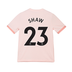 Camiseta de la equipación visitante del Manchester United 2018-19 para niños dorsal Shaw 23 precio