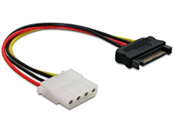 Power SATA/Molex Cable cable de transmisión Negro / Rojo 0,12 m, Adaptador precio