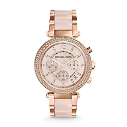 NEW GENUINE MICHAEL KORS MK5896 LADIES PARKER ROSE GOLD BLUSH WATCH RRP £229 UK características