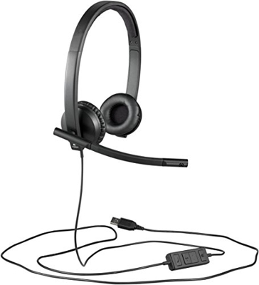 Auriculares logitech h570e con microfono/ stereo diadema/ usb 981-000575