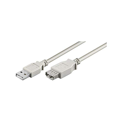 Goobay USB Verl AA 300 HiSpeed 2.0 3m - Cable USB (3 m, USB A, USB A, Male connector/Female connector, Gris) en oferta