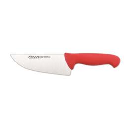 Cuchillo de carnicero Arcos Colour - Prof  295822 de acero inoxidable y mango ergonómico - Rojo características