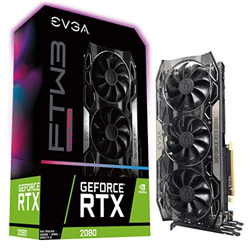 EVGA GeForce RTX 2080 FTW3 Ultra Gaming, 8GB GDDR6, Tecnologia iCX2, RGB LED, Blackplate de Metal, Placa de Vídeo 08G-P4-2287-KR precio