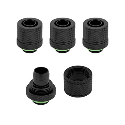 Corsair Hydro X Series XF Compresión 10/13mm ID/OD (Four Pack) Negro - Racor