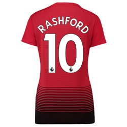 Camiseta de la equipación local del Manchester United 2018-19 para mujer dorsal Rashford 10 características