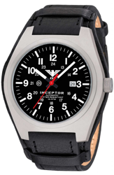 Reloj KHS Inceptor Steel Automatic correa cuero G-Pad negra en oferta