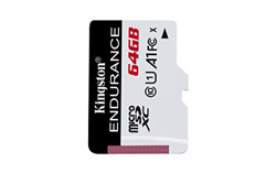 Kingston SDCE/64GB Tarjeta microSD High Endurance, 64 GB en oferta